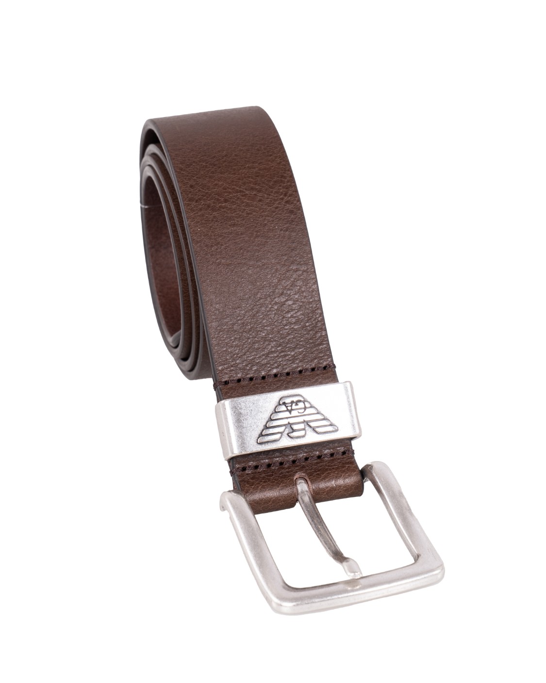 shop EMPORIO ARMANI  Cintura: Emporio Armani cintura in pelle con fibbia logata.
Altezza: 4 cm.
Pelle martellata.
Brand logo.
Tinta unita basic.
Chiusura con fibbia.
Composizione 100% Pelle di bovino.
Fabbricato in Italia.. Y4S201 YDD6G-80005 number 309454